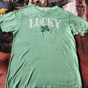 Way To Celebrate Lucky St. Patrick's Day Size L Green T-Shirt Men